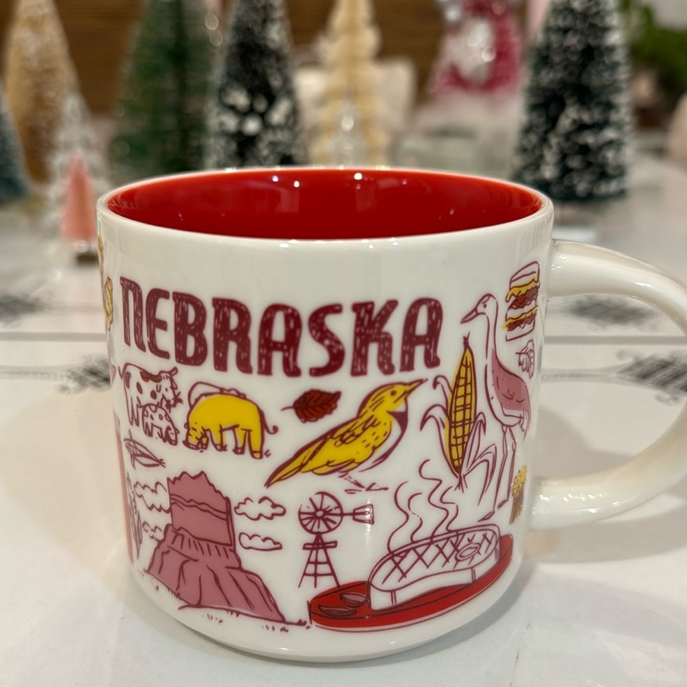 Starbucks Nebraska  Coffee Mug “Been There Series” Across the Globe Collection.